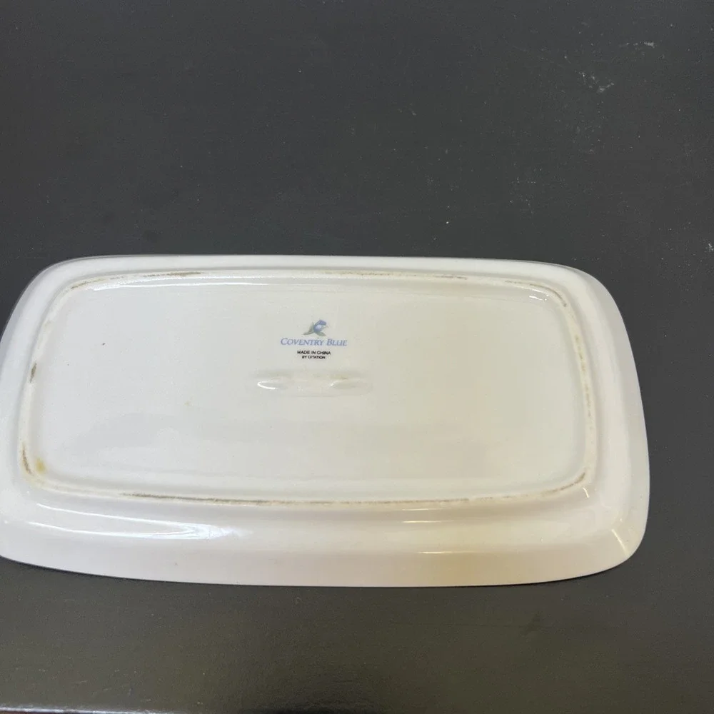 Vintage Citation Coventry Blue Porcelain China‎ Covered Butter Dish